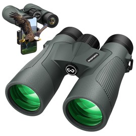 WOSPORTS 10x42 Binoculars for Adults - IP67 Waterproof Binoculars for Bird Watching, Camping, Hiking