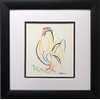 Pablo Picasso Rooster Custom Framed Serigraph 16.5" x 16.5"