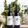 Wedding Wine Bottle Labels Mr. and Mrs. Bride and Groom