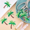 PAGOW 20 Pcs Green Coconut Palm Tree Iron on Patches,