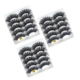 Minkissy Realistic Volume Eyelash Extensions 15 Pairs Fake Eyelashes Girl Beauty Cosmetics Lashes