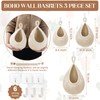 Hanging Fruit Baskets for Kitchen - 3 Pack Boho Wall