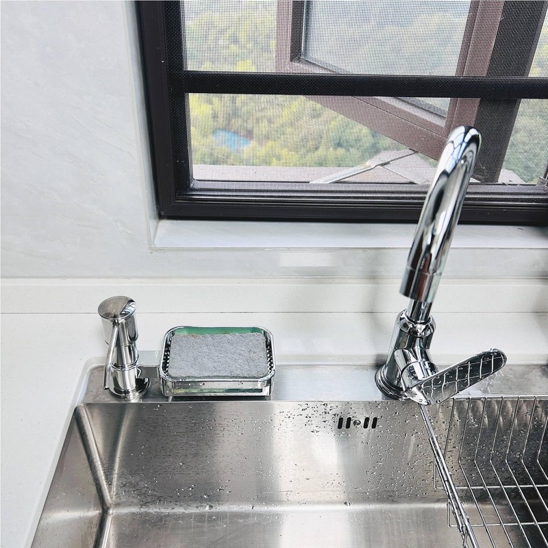 Dish Soap Dispenser for Kitchen Sink, Built in Sink Soap
