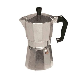 Krüger 486778 Alu-Espressokocher 3 Tassen, Aluminium, Silber, 30 cm, 3-Einheiten