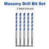 5 Pack 5/16 inch Concrete Drill Bit Set, Masonry Drill