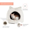 Best Friends by Sheri Meow Hut Fur Dome Pet Bed
