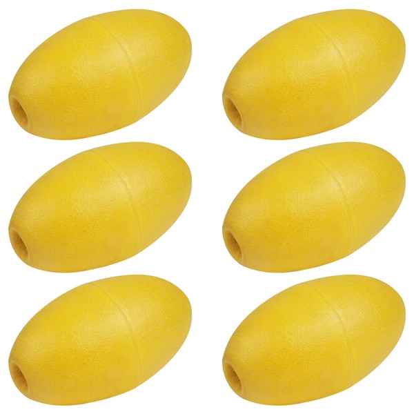 6 Pieces Rope Floats Marine Buoy Float, 0.63" Hole, 2.64"