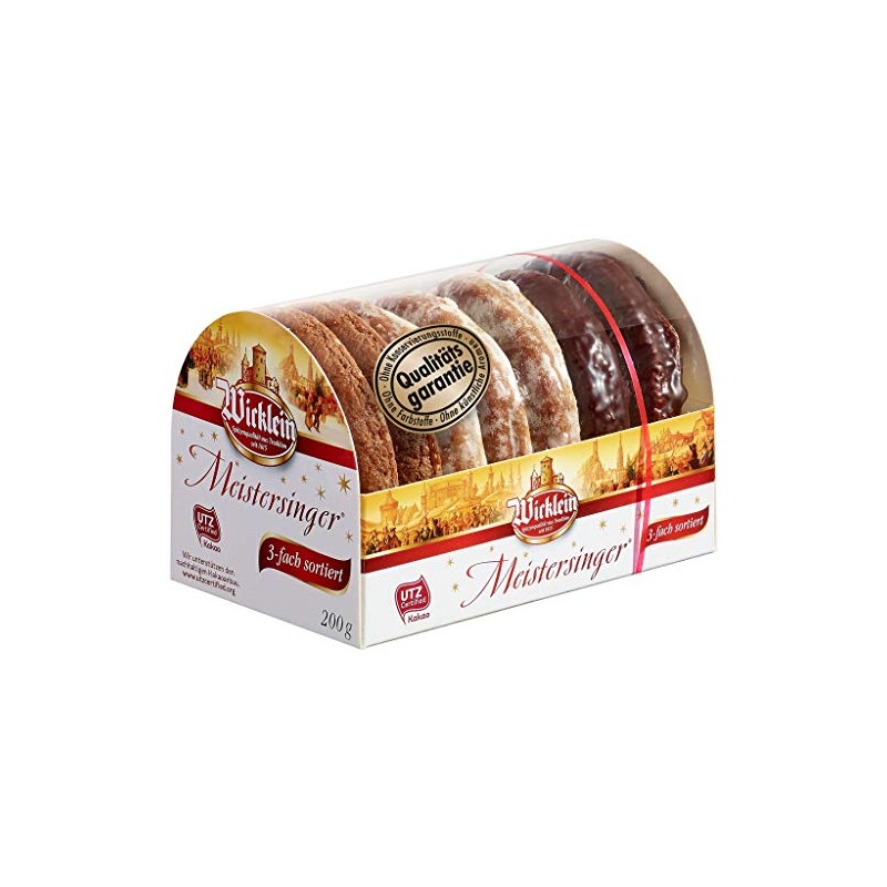 Wicklein Meistersinger sortiert Lebkuchen 200g (Lebkuchen assort. 7oz)