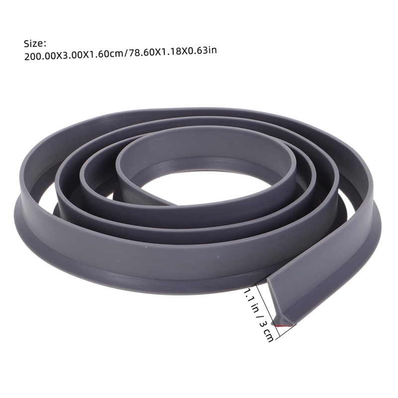 BUGUUYO Seal Strip Water Guard Flexible Shower Barrier for Bathtub
