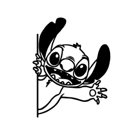 Oracal Lilo & Stitch DECAL STICKER CAR WINDOW HELMET TRUCK Laptop 5"