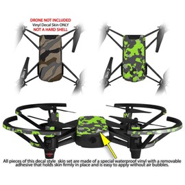 Skin Decal Wrap 2 Pack for DJI Ryze Tello Drone Camouflage Brown Drone NOT Included