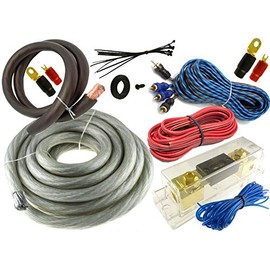 AudioPro USA Silver 0 Gauge 5500 WATT CAR PRO Complete AMP Wire Amplifier Install KIT O GA US