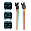 ELEGOO 3PCS 0.96 Inch OLED Display Screen Module Compact Self-Luminous