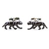 MRCUFF Big Cat Black Panther Jaguar Pair Cufflinks in a