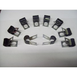 Speed Tech 3/8" Fuel Line Clamp 10 pk Steel Vinly Coated 10 mm 171506 @ SPEED TECH