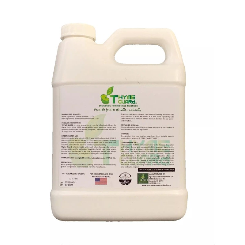 Agro Research Thyme Guard - 1 Quart - Thyme Extract