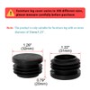 sourcing map Pack of 28 Post Caps, Lamellar Plugs, Plastic,