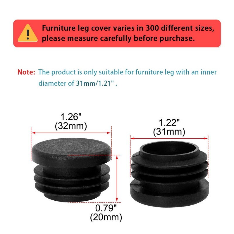 sourcing map Pack of 28 Post Caps, Lamellar Plugs, Plastic,