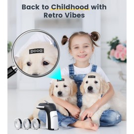 EazeID Embossing Label Maker Black, Manual Embossed Label Maker Machine with-Tapes, Old School Embosser Labeler with 3D Tapes Waterproof for Home Kids DIY Crafting Scrapbooking