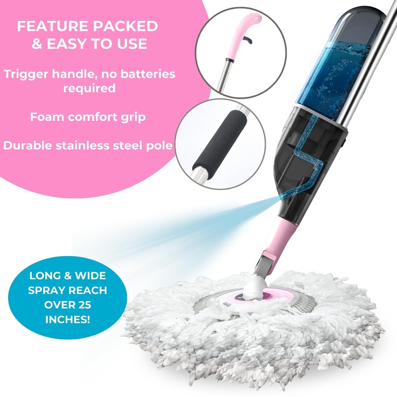 True & Tidy® Clean Everywhere Spray Mop Kit with Three
