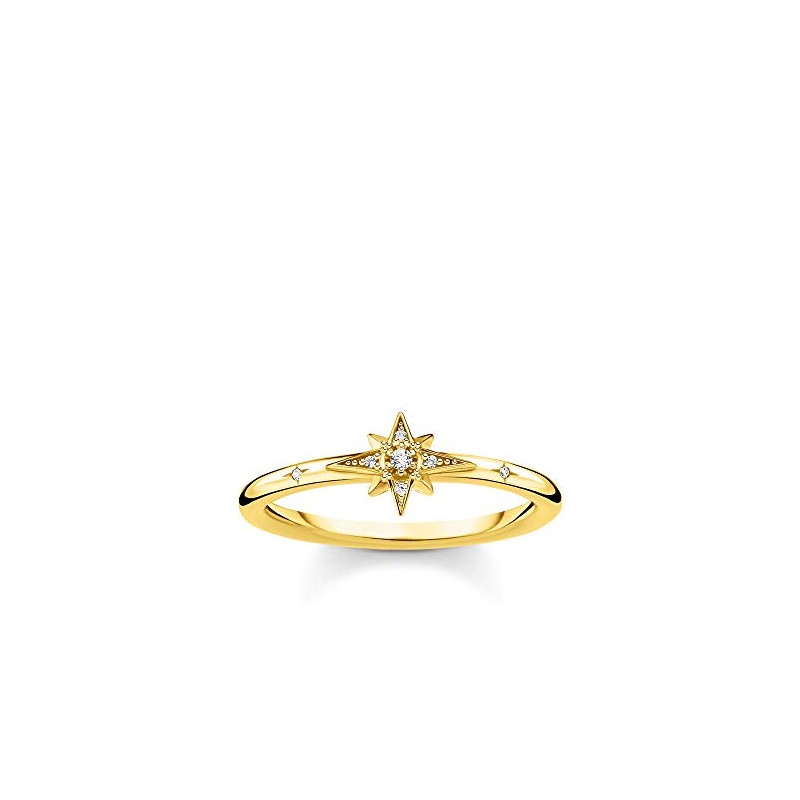 THOMAS SABO Star Ring with Stones 925 Sterling Silver TR2317,