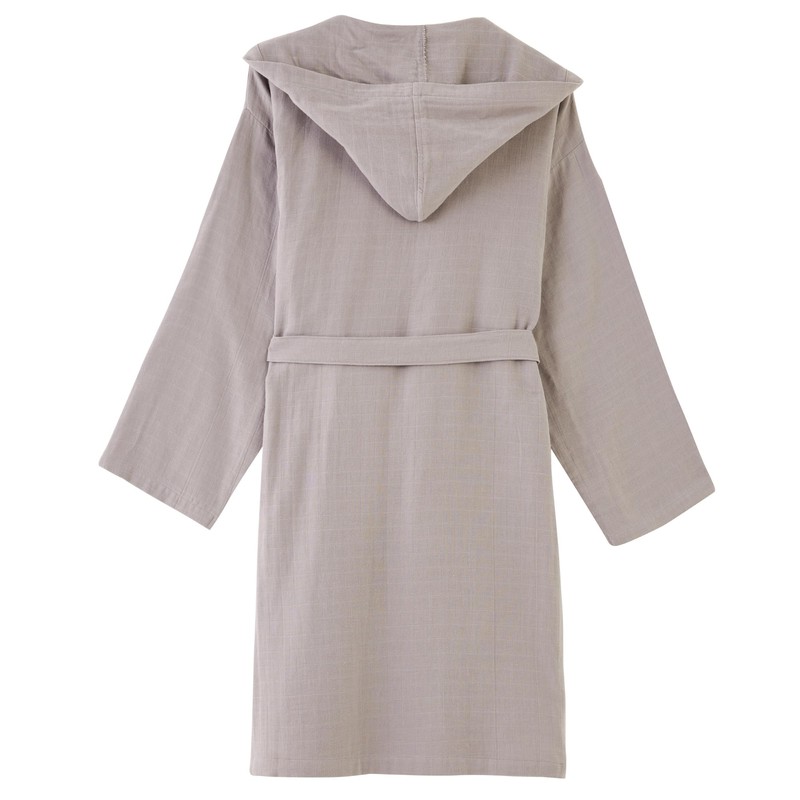 Vi’Cotton%100 Turkish Cotton Hooded Robe-Soft Comfortable Bathrobe for Women and
