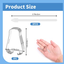 5 PCS S Pen Nibs, Replacement Touch Stylus Tips, Durable Nibs for Galaxy S6/S6lite/S7/S7/S7FE/S8/S8/S8Ultra/S21Ultra/S22Ultra/S23Ultra/Note10//Note20Note20Ultra, Includes Tweezer (White)