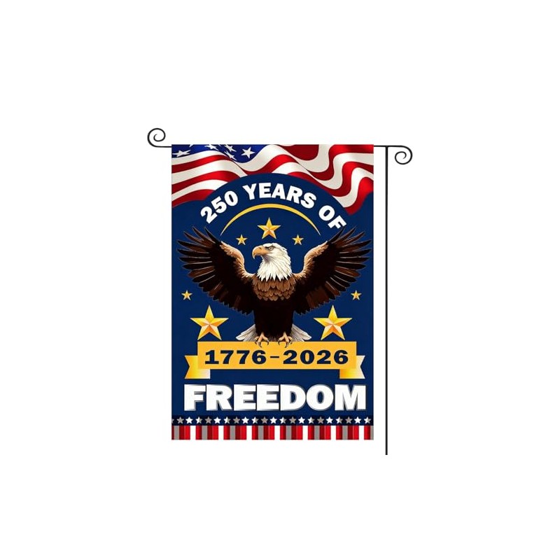 250th Anniversary USA Garden Flag with Eagle Design