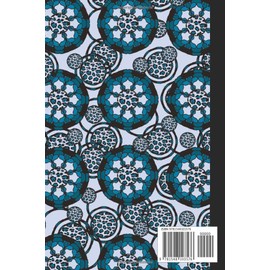  Journal: Animal Print Mandala (Blue) 6x9 - GRAPH JOURNAL - Journal with graph paper pages, square grid pattern