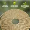 YALAVA Natural Sisal Rope for Cat Scratching Posts, 3/8 Inch