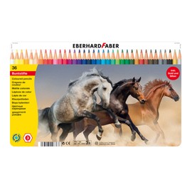 Eberhard Faber 514836 Colouring Pencil, Hexagonal, Pack of 36, Tin Case