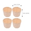 NUOBESTY 6Pcs Mini Woven Basket, Small Wicker Baskets Miniature Flower