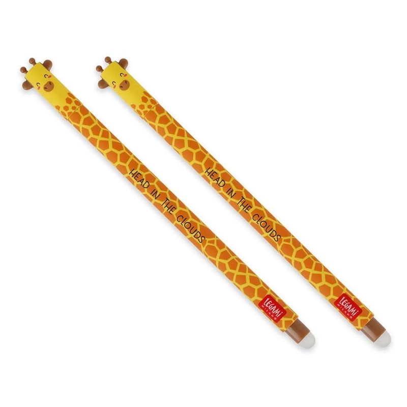 LEGAMI Erasable Gel Pen Giraffe, Thermosensitive Ink, 0.7 mm Tip