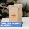 Urgent Labels (1.5 inch, Circle Dot - 300 Labels) Clear