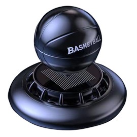 Car Solar Freshener Auto Rotatable Football Strong Alloy Stylish Design Car Air Freshener for Vehicle Decoration Glossy Black