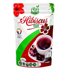 Jaunty Hibiscus Tea -30 Count | Eco-Conscious Tea Bags, Herbal tea | Non-GMO Caffeine Free Tea With Zero Sugar.