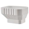 VYH 3x4 to 2x3 Gutter Downspout, Downspout to Downspout Adapter