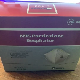 Niosh L-188 N95 Particulate Respirator Mask (20 masks)