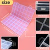 IOOLEEM 28 Grids Plastic Bead Organizer Box, Organizer Container Storage