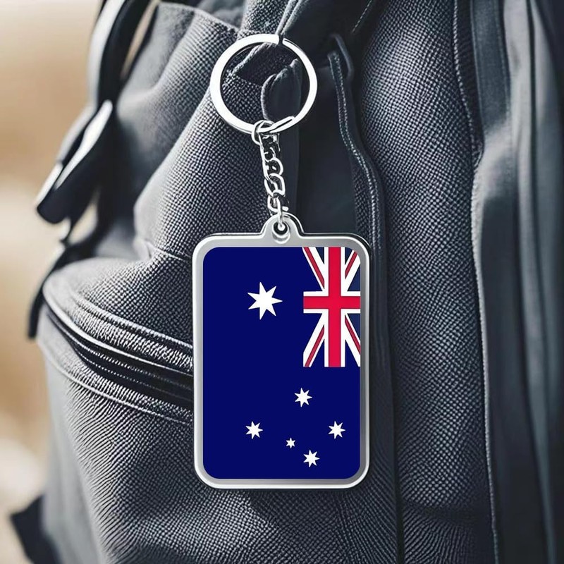 Paquete de 2 llaveros con bandera de Australia (Australia), Australia,