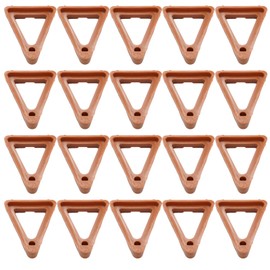 20 Pcs Pot Feet, Risers Toes Triangle Pot Feet, for Indoor and Outdoor Plant (Brown)