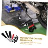 GRIRIW Motorcycle Tire Repair Kit Portable and Compact Puncture Fixing