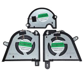 HUANMEFANG Replacement New CPU GPU and Small Fan for ASUS ROG Zephyrus M16 2023 GU604 GU604VY DFSCL42P06593C DFSCL42P16593C DFS5F22B049545 DC12V 0.6A Fan