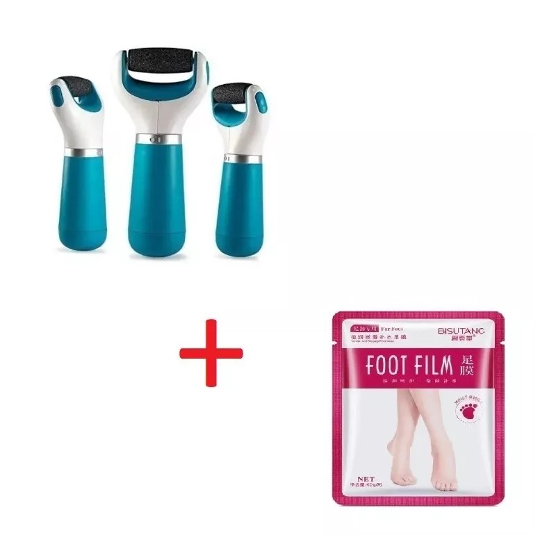 Misorel Rodillo Lima Para Pies Eléctrico Exfolia + Mascarilla De