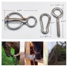 Wanfoou Stainless Steel Horse Tie Ring, Horse Tie Ring Set,