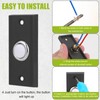 LED Lighted Doorbell Push Button, Round Doorbell Push Button Replacement