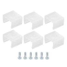 MECCANIXITY Waterproof LED Strip Mounting Clips Holder Mounting Bracket Support Fixing Clamps Fit 12mm to 14mm Silicone LED Strip Lighting, Translucent Pack of 50