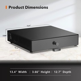 Dfynest Cocktail Capsule Storage Drawer Organizer - Compatible with Bartesian Cocktail Maker - BEV Black Decker Cocktail Maker - Holds Up to 36 Capsules - Home Bar Accessories for Cocktail Maker,Black