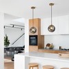 BOKT Mid Century Modern Gold Globe Pendant Lights Kitchen Island