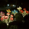 2pcs Solar-Powered Peony Flower Light, IP65 Waterproof, 14 Fancy Lights
